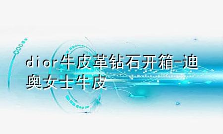 dior牛皮革钻石开箱-迪奥女士牛皮