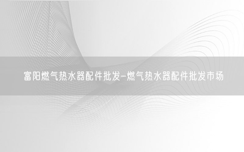 富阳燃气热水器配件批发-燃气热水器配件批发市场