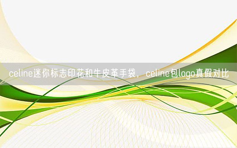 celine迷你标志印花和牛皮革手袋，celine包logo真假对比
