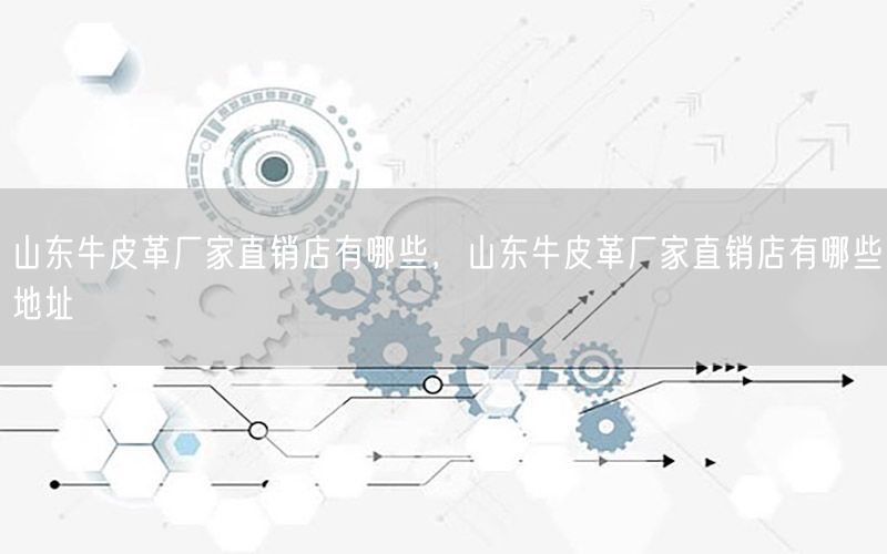 山东牛皮革厂家直销店有哪些，山东牛皮革厂家直销店有哪些地址