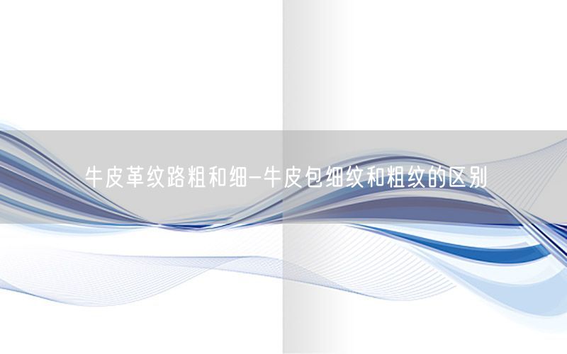 牛皮革纹路粗和细-牛皮包细纹和粗纹的区别